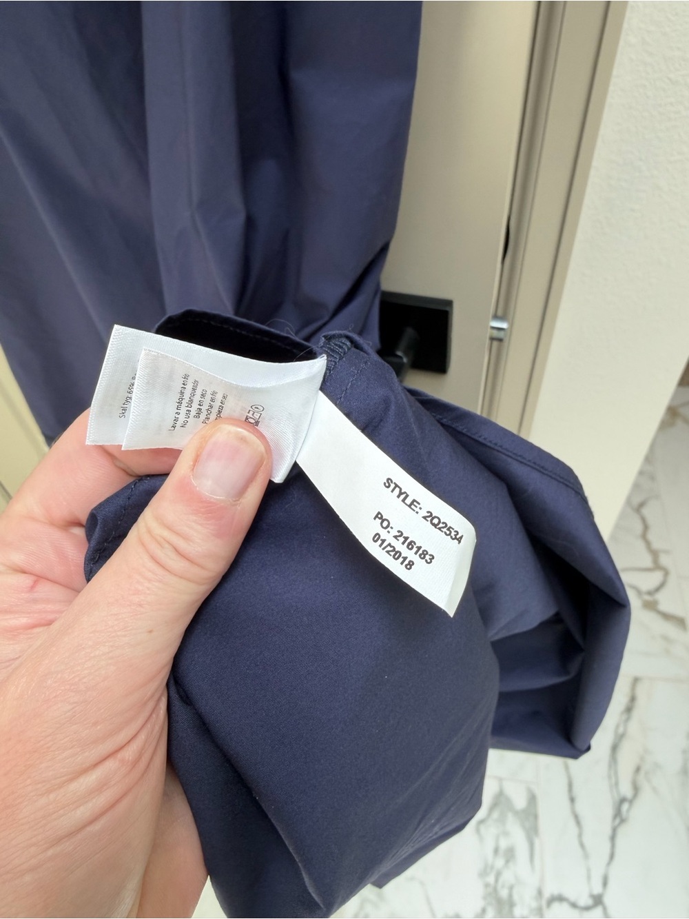 Vineyard Vines Navy Maxi Dress with White Trim - Picture 4 of 5